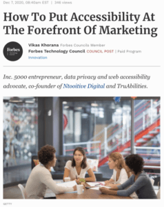 Vikas Khorana, co-founder and CTO, writes for Forbes about ADA